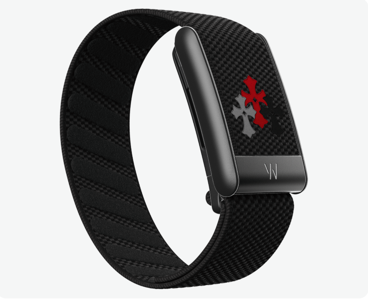 Red Chrome Hearts Whoop band