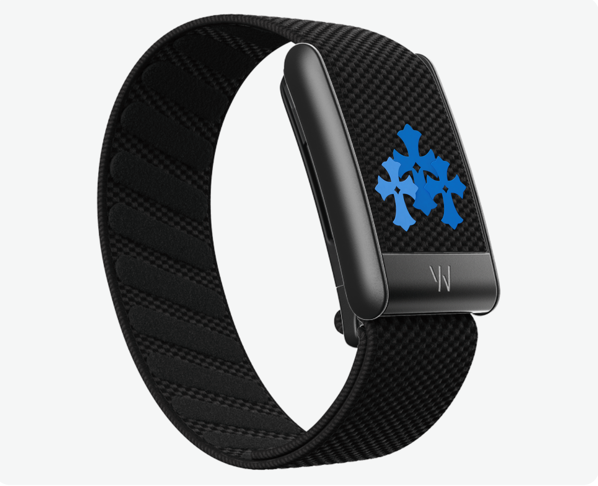 Blue Chrome Hearts Whoop band