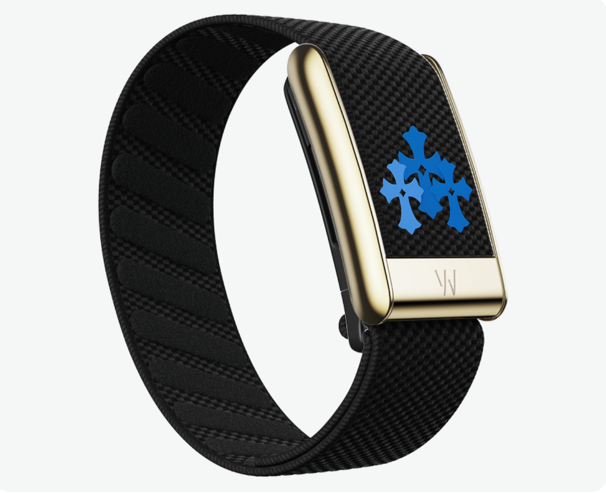 Blue Chrome Hearts Whoop band