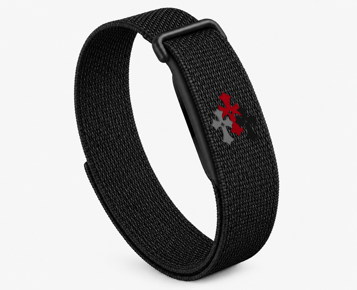 Google Fitbit Air Red Chrome Hearts Band