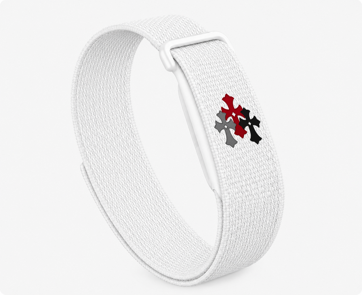 Google Fitbit Air Red Chrome Hearts Band