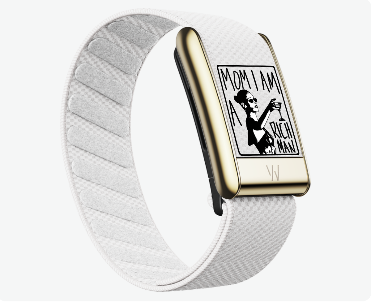 Mom I am a rich man Whoop band