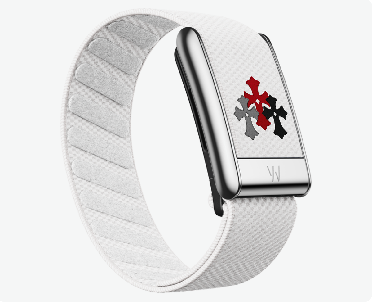 Red Chrome Hearts Whoop band