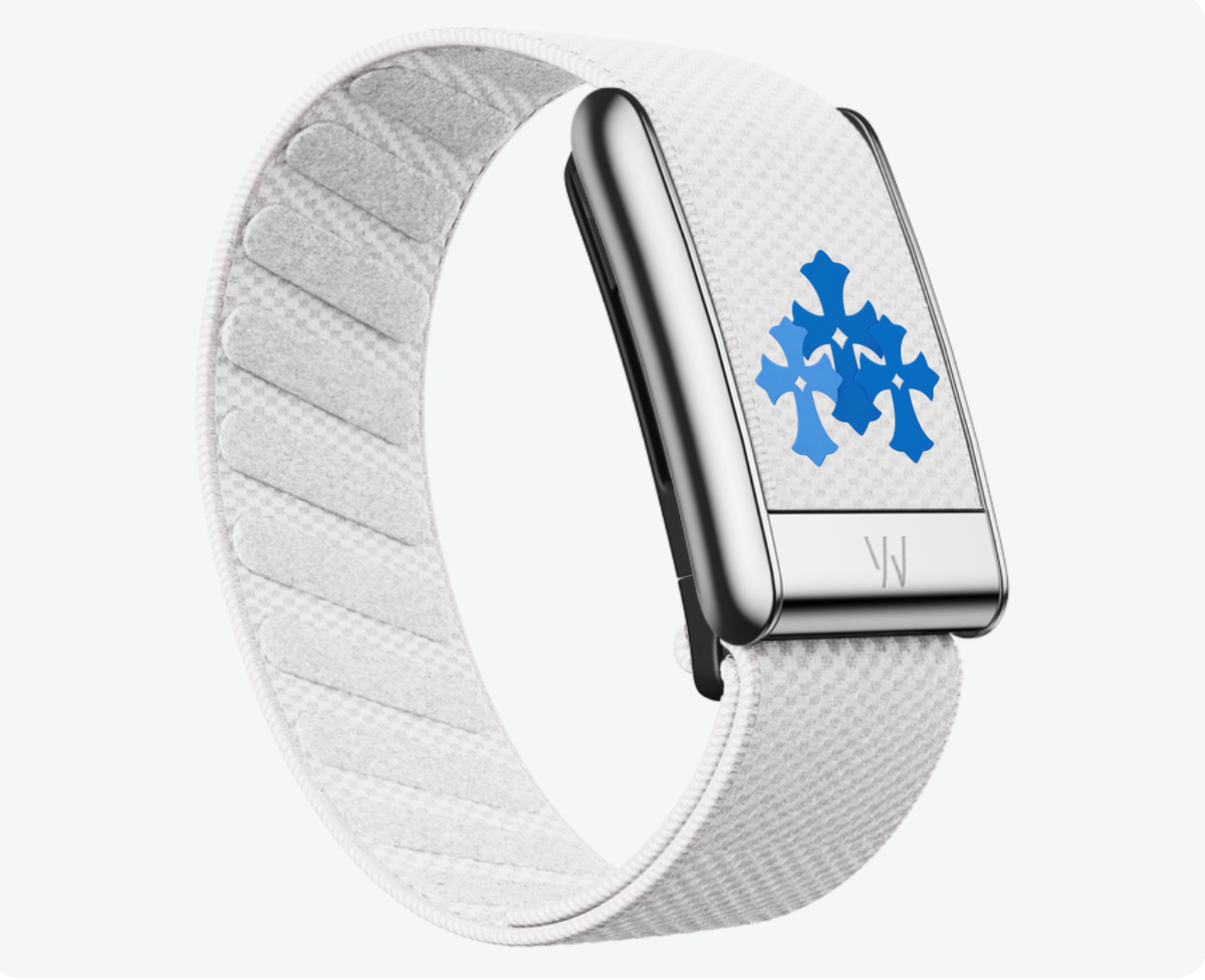 Blue Chrome Hearts Whoop band
